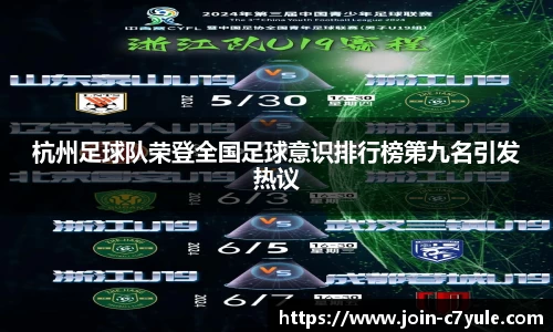 杭州足球队荣登全国足球意识排行榜第九名引发热议